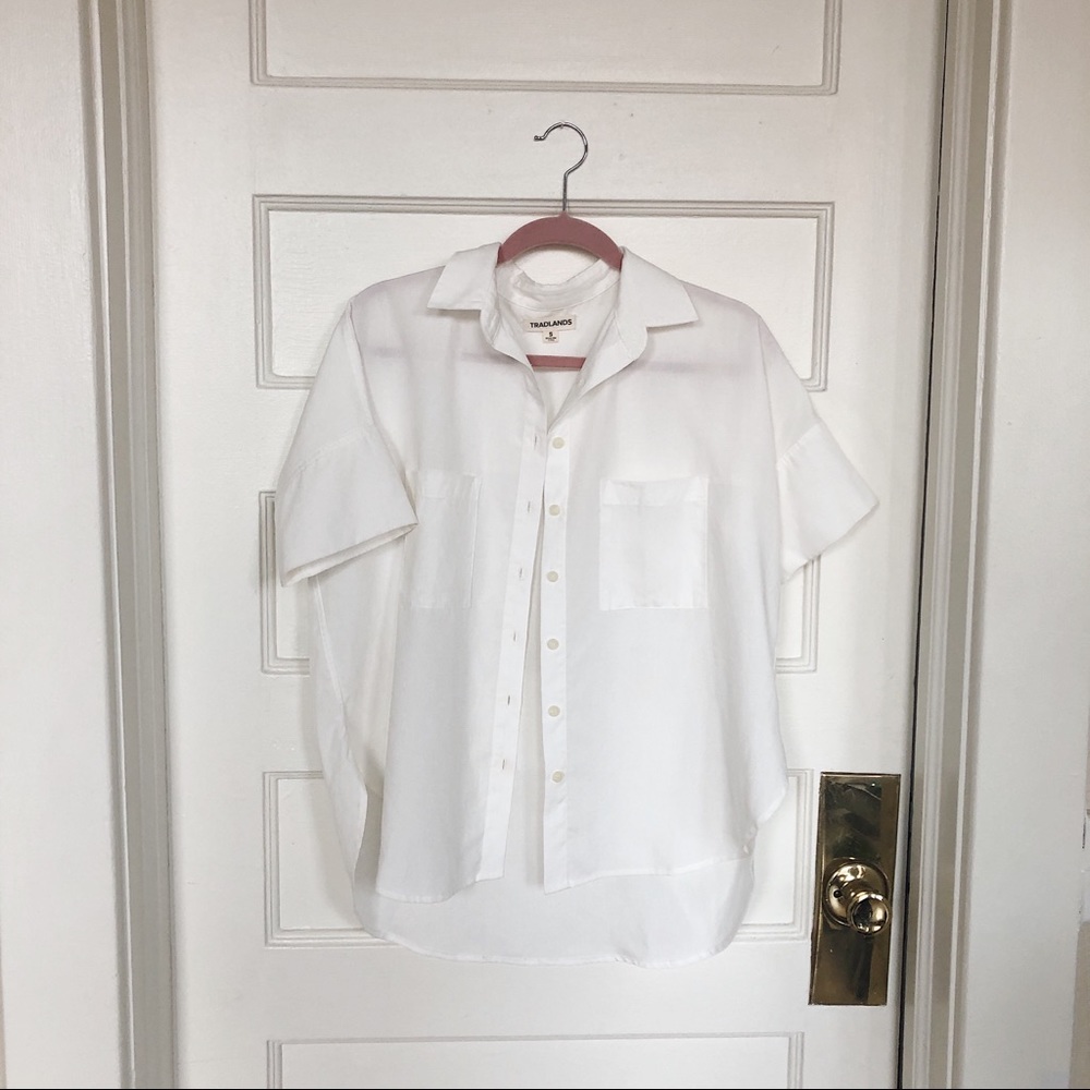 Tradlands Box Top Salt Tencel Linen - Picture 4 of 7